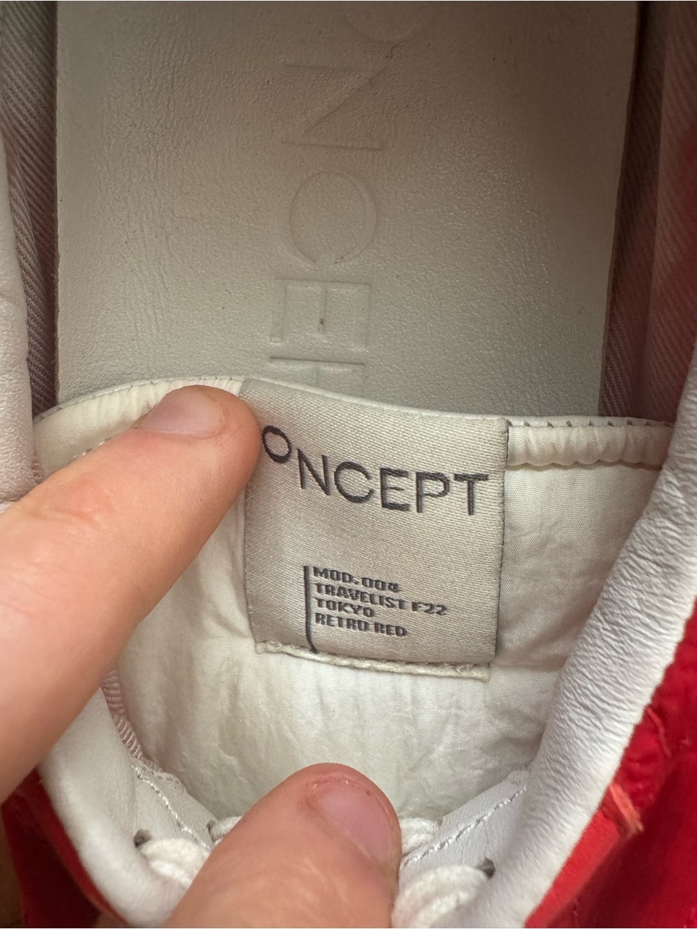Oncept NYC Tokyo Red Sneakers - WORN ONCE - Picture 6 of 9